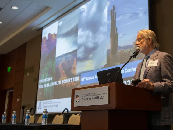 Dr. Dan Derksen opening the AZ Rural Health Conference 2023