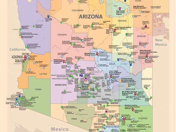 arizona rural safety net map