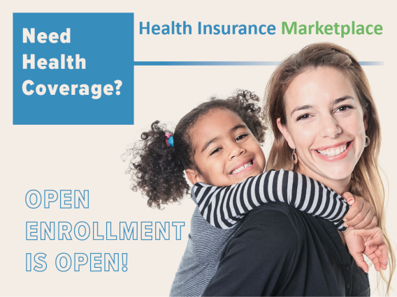 Open Enrollment open girl rides on woman's back