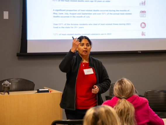 Mona Arora presenting in a breakout session
