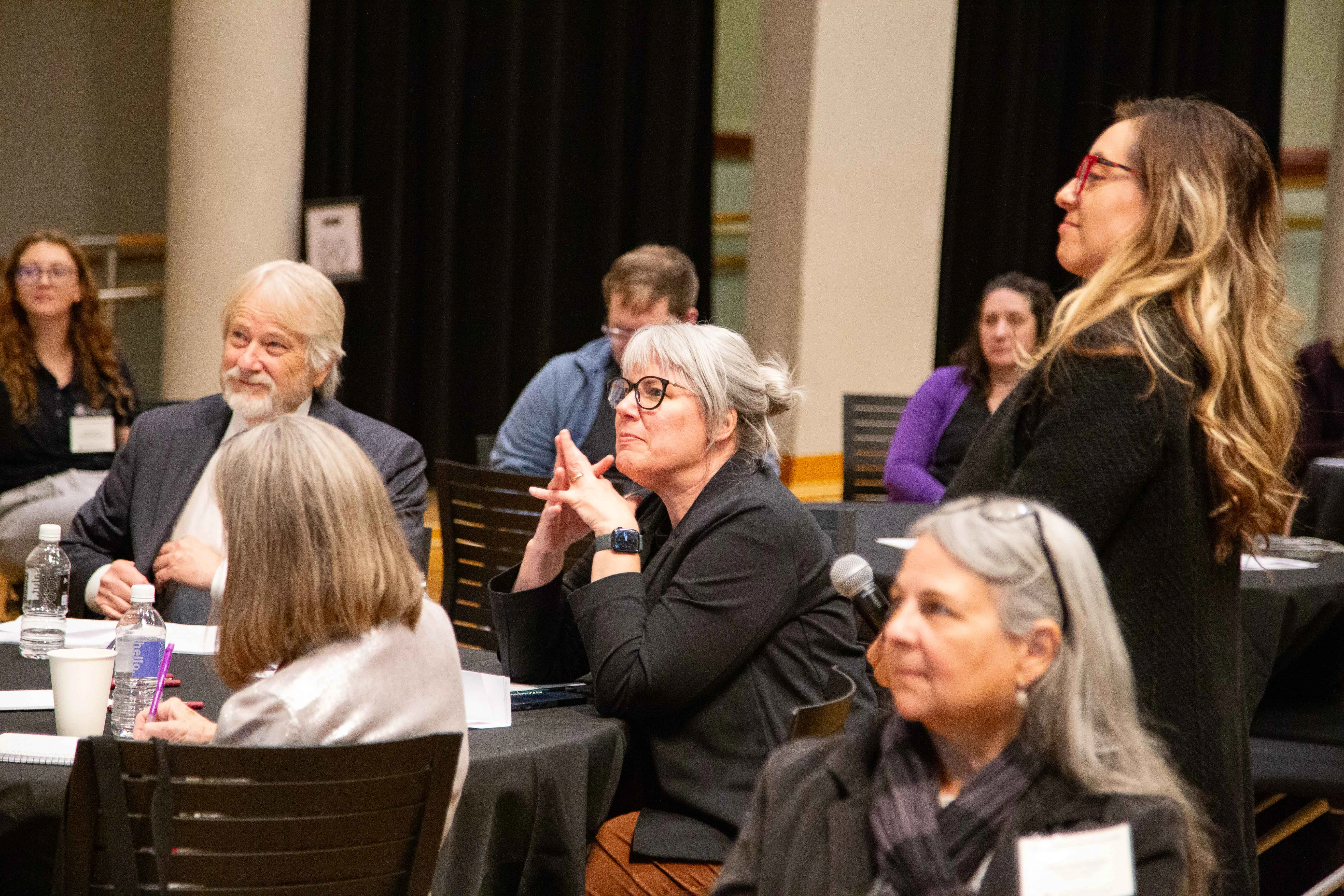 Dan Derksen and Jennifer Peters, with Rocio Torres standing