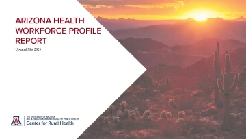 Arizona Health Workforce Profile Report cover